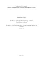 Struktura i obilježja financijskoga sustava Republike Hrvatske
