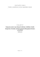 Integracija sustava upravljanja kvalitetom i okolišem u hotelu
