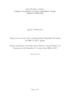 Uloga izvoza i uvoza roba u platnoj bilanci Republike Hrvatske od 2000. do 2015. godine