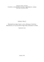 Standardi prodaje hrane i pića u Bluesun hotelima
