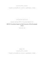 Utjecaj zemalja BRICS na gospodarstvo EU