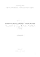 Konkurencija na tržištu osiguranja u Republici Hrvatskoj