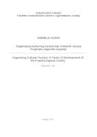 Organizacija kulturnog turizma kao čimbenik razvoja Krapinsko-zagorske županije