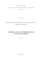Interferentnost društvenoga poduzetništva i održivoga razvoja