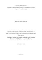 Uloga kulturnih i kreativnih industrija u razvoju gospodarstva Krapinsko-zagorske županije