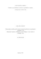 Financijska analiza poslovanja i propasti poduzeća na primjeru
 „Uljanika“ d.d.