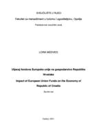 Utjecaj fondova Europske unije na gospodarstvo Republike
 Hrvatske