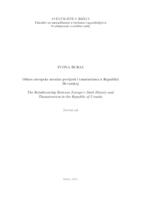 Odnos europske mračne povijesti i tanaturizma u Republici Hrvatskoj