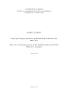 Uloga upravljanja rizicima u implementaciji standarda ISO 9001:2015