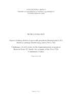 Izazovi civilnog društva u provedbi projekata financiranih iz EU fondova: primjer Društvenog centra Novo Čiče