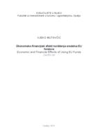 Ekonomsko-financijski efekti korištenja sredstva EU fondova