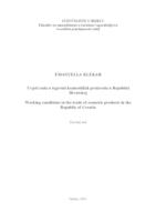 Uvjeti rada u trgovini kozmetičkih proizvoda u Republici Hrvatskoj