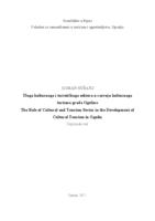 Uloga kulturnoga i turističkoga sektora u razvoju kulturnoga turizma grada Ogulina
