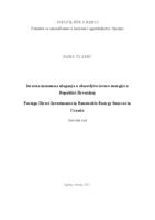 prikaz prve stranice dokumenta Izravna inozemna ulaganja u obnovljive izvore energije u Republici Hrvatskoj