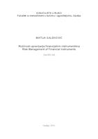 prikaz prve stranice dokumenta Rizičnost upravljanja financijskim instrumentima