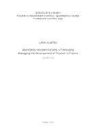 prikaz prve stranice dokumenta Upravljanje razvojem turizma u Francuskoj