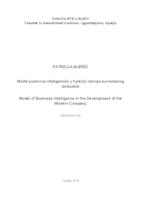 prikaz prve stranice dokumenta Model poslovne inteligencije u funkciji razvoja suvremenog poduzeća