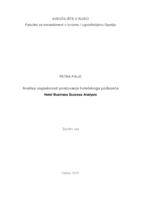 prikaz prve stranice dokumenta Analiza uspješnosti poslovanja hotelskoga poduzeća
