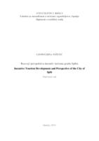 prikaz prve stranice dokumenta Razvoj i perspektiva incentiv turizma grada Splita