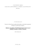 prikaz prve stranice dokumenta Poslovno udruživanje malih poduzetnika u području uzgajanja školjaka na poluotoku Pelješcu