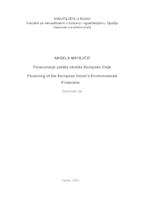 prikaz prve stranice dokumenta Financiranje zaštite okoliša Europske unije