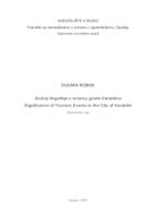 prikaz prve stranice dokumenta Značaj događaja u turizmu grada Varaždina
