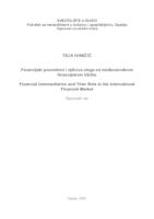prikaz prve stranice dokumenta Financijski posrednici i njihova uloga na međunarodnom financijskom tržištu