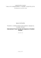 prikaz prve stranice dokumenta Trendovi u međunarodnim putovanjima i utjecaji na hrvatski turizam