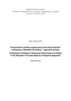 prikaz prve stranice dokumenta Komparativna analiza uspješnosti poslovanja hotelskih kompanija u Republici Hrvatskoj – regionalni pristup