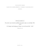 prikaz prve stranice dokumenta Proračun i proračunska politika Europske unije za razdoblje 2021. ‒ 2027.
