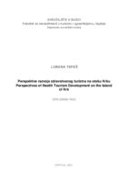 prikaz prve stranice dokumenta Perspektive razvoja zdravstvenog turizma na otoku Krku