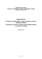 prikaz prve stranice dokumenta Uvođenje eura 2023. godine i mogući utjecaji na turizam u Republici Hrvatskoj