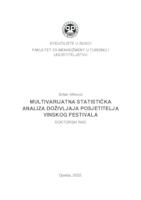 prikaz prve stranice dokumenta Multivarijatna statistička analiza doživljaja posjetitelja vinskog festivala