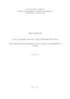 prikaz prve stranice dokumenta Uzroci i posljedice porezne evazije u Republici Hrvatskoj