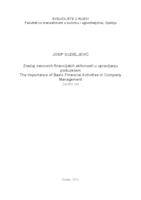 prikaz prve stranice dokumenta Značaj osnovnih financijskih aktivnosti u upravljanju poduzećem