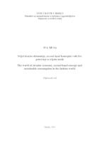prikaz prve stranice dokumenta Svijet kružne ekonomije, second hand koncepta i održive potrošnje u svijetu mode