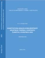 prikaz prve stranice dokumenta Kvantitativna analiza konkurentnosti hrvatskog turizma u kontekstu članstva u Europskoj uniji