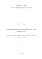 prikaz prve stranice dokumenta Percepcija klimatskih promjena među stanovništvom: Utjecaj na svijest i stavove