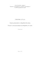 prikaz prve stranice dokumenta Žensko poduzetništvo u Republici Hrvatskoj
