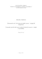 prikaz prve stranice dokumenta Ekonomski rast i očuvanje prirodnih resursa – utopija ili mogućnost