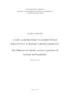 prikaz prve stranice dokumenta Utjecaj robotike na korisničko iskustvo u turizmu i hotelijerstvu