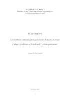 prikaz prve stranice dokumenta Les traditions culinaires de la gastronomie française et croate