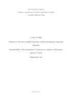 prikaz prve stranice dokumenta Održivost razvoja ruralnih područja: analiza Krapinsko-zagorske županije