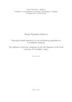 prikaz prve stranice dokumenta Utjecaj privatnih poduzeća na razvoj lokalnog gospodarstva Varaždinske županije