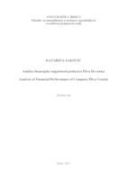 prikaz prve stranice dokumenta Analiza financijske uspješnosti poduzeća Pliva Hrvatska