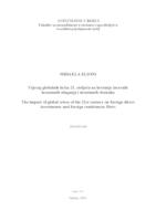 prikaz prve stranice dokumenta Utjecaj globalnih kriza 21. stoljeća na kretanje izravnih inozemnih ulaganja i inozemnih doznaka