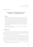 prikaz prve stranice dokumenta Sustainability reporting in the hotel industry : a literature review