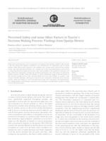 prikaz prve stranice dokumenta Perceived Safety and some Other Factors in Tourist´s Decision-Making Process : Findings from Opatija Riviera