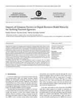 prikaz prve stranice dokumenta Impacts of Company Factors on Digital Business Model Maturity for Yachting Tourism Agencies