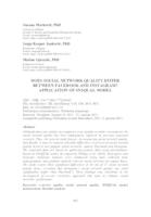 prikaz prve stranice dokumenta Does social network quality differ between Facebook and Instagram? Application of SNSQUAL model